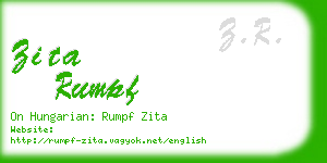 zita rumpf business card